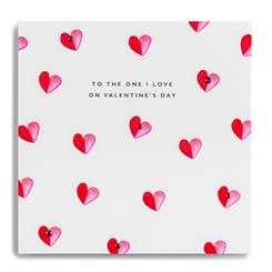 To The One I Love - hearts Card