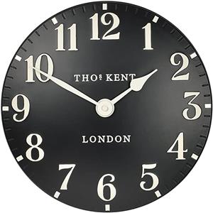 Thomas Kent Arabic Black Wall Clock