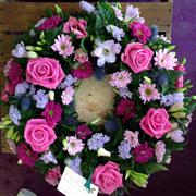 Pink &amp; Blue Wreath