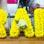 Yellow Based Funeral Letters