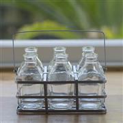 Vintage milk bottle set - 6
