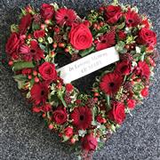 Red Rose Open Heart Tribute 