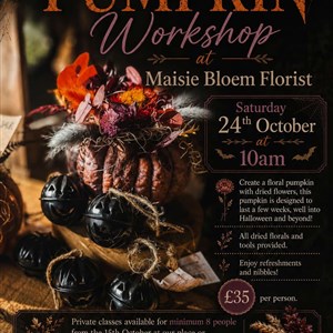Saturday 24th October - Floral Pumpkin Workshop