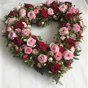Open Rose Heart