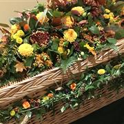 Wicker Casket Garland