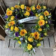 Purple and Yellow Heart Tribute