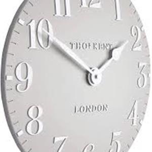 Thomas Kent Dove Grey Arabic Wall Clock