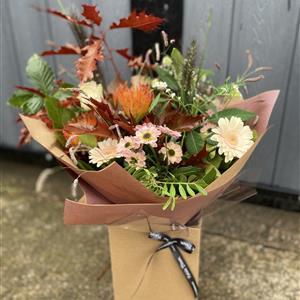 Autumn Florist Choice Hand Tied In Water