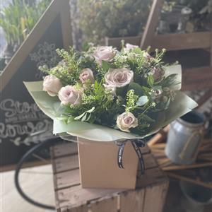 Dozen Vintage Pink Rose Bouquet