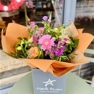 Mothers Day Florist Choice Aqua Bouquet - Brights