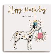 Spotty dog - Happy Birthday with love
