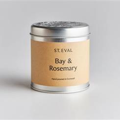 Bay and Rosemary Scented Tin Candle 